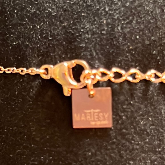 ginkgo leaf on adjustable necklace/dainty rose gold chain-BRACELET available-NWT - Picture 5 of 6